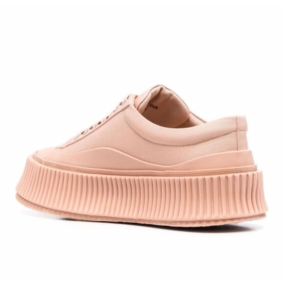 Jil Sander Blush Ribbed Sole Sneakers Sz 11 - Picture 3 of 11